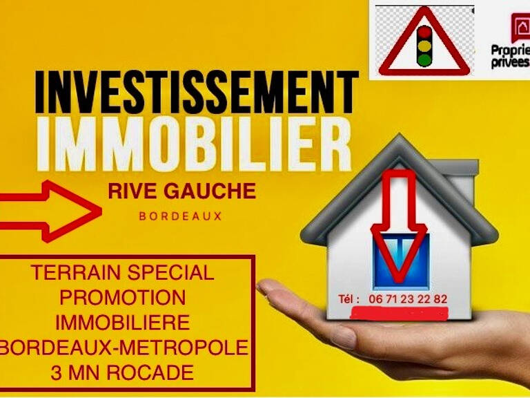 Dept 33 - Bordeaux Rive Gauche - Vente parcelles de Terrain - Spécial Investissement — photo 1