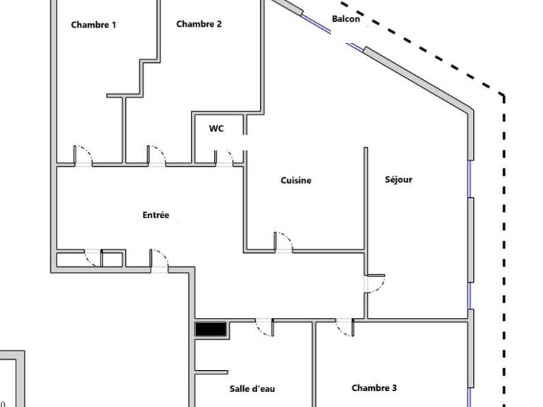 La Défense - 4P 80 m²  avec balcon - Immeuble 2020 — photo 1