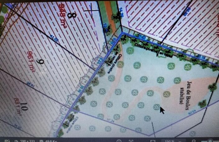 Terrain constructible 1876m² Mauvezin(32120) — photo 2