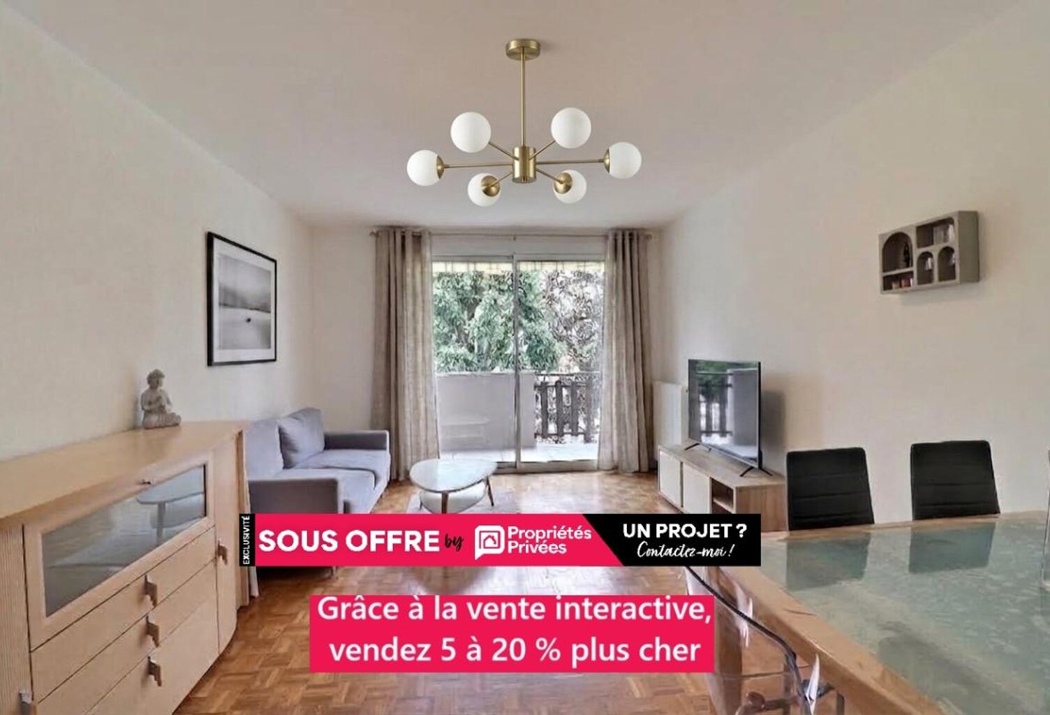 Appartement Type 3 , 72m²  carrez, traversant avec Balcon sud/Est + garage et cave — photo 1