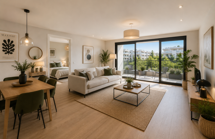 -- T2 DE 52 M² LUMINEUX AVEC TERRASSE À MARSEILLE 14E — photo 2