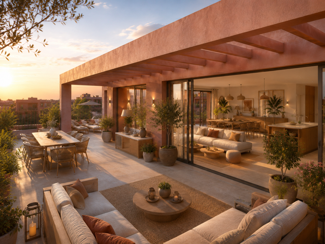 -- T5 EN DERNIER ÉTAGE – 60 M² DE TERRASSE PANORAMIQUE – MARSEILLE 15E — photo du bien