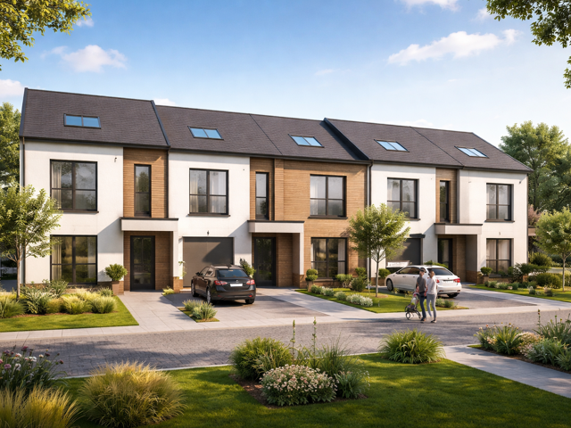 RARE ET EXCLUSIF – MAISON DE VILLE NEUVE EN DUPLEX AVEC JARDIN ET TERRASSE, 4 PIÈCES, AU CŒUR D’UNE  — photo du bien