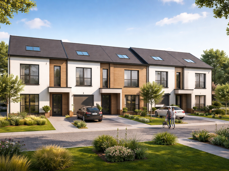 RARE ET EXCLUSIF – MAISON DE VILLE NEUVE EN DUPLEX AVEC JARDIN ET TERRASSE, 4 PIÈCES, AU CŒUR D’UNE  — photo 1