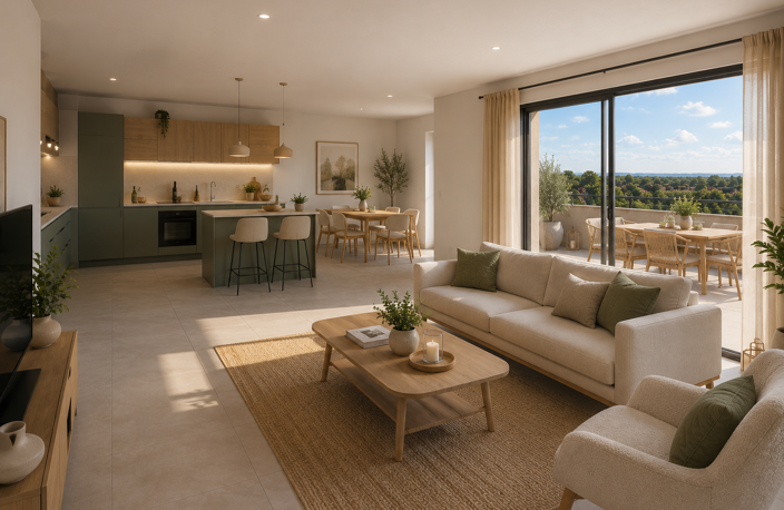 UN T4 MODERNE AVEC TERRASSE DANS UN CADRE RÉSIDENTIEL RECHERCHÉ ! — photo 2