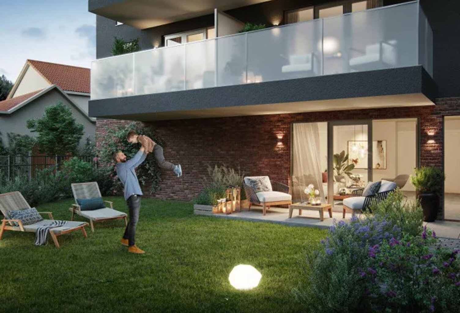 Appartement T3 -terrasse et jardin - JOUY LE MOUTIER - PROCHE COMMODITES ET COMMERCES — photo 1
