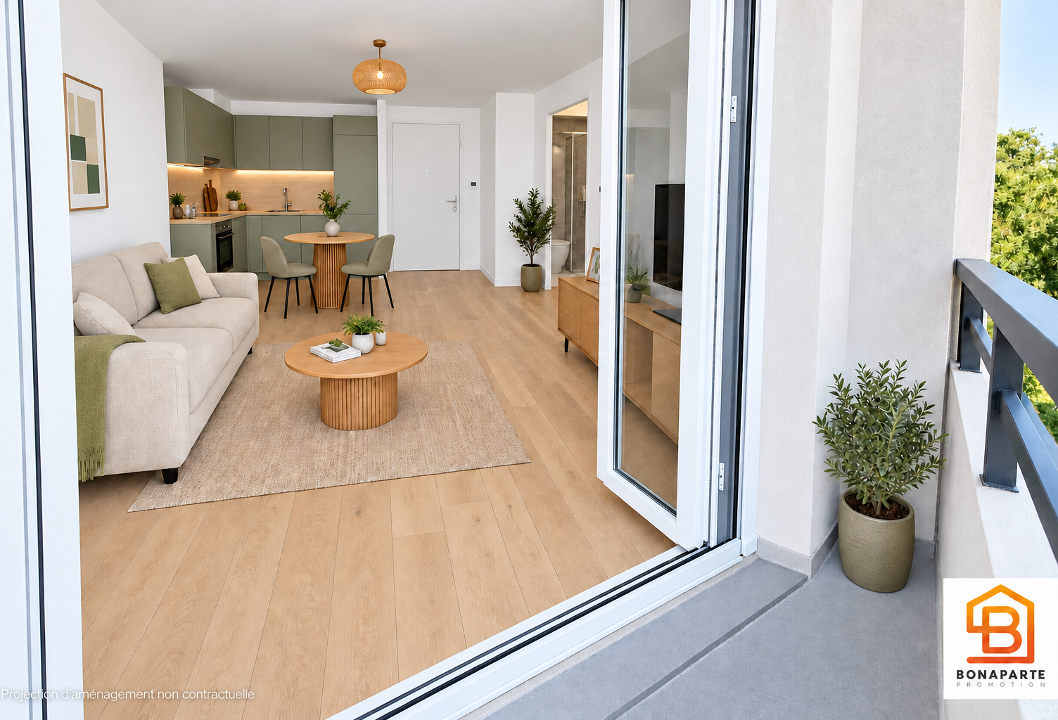 Charmant 2 pièces en étage avec balcon+parking à 300m gare ligne RER C+H — photo 1