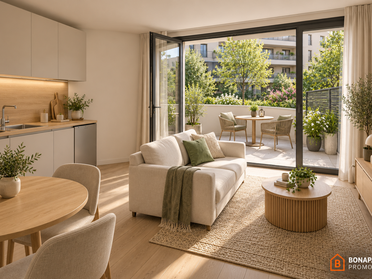 APPARTEMENT 2 PIECES 40M² AVEC BALCON CENTRE VILLE-ACHAT IMMOBILIER NEUF BEZONS — photo 1