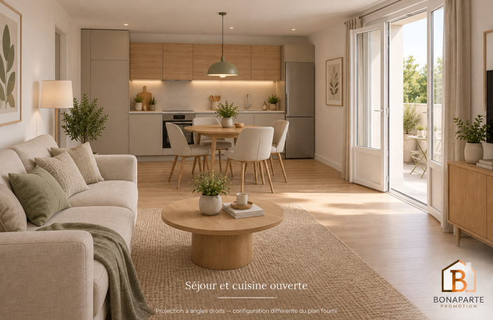 APPARTEMENT 3 PIECES 67M² LIVRE AVEC TERRASSE ET JARDINET ET PARKING — photo 2
