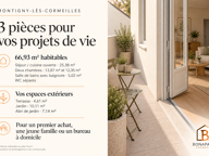 APPARTEMENT 3 PIECES 67M² LIVRE AVEC TERRASSE ET JARDINET ET PARKING — photo 4