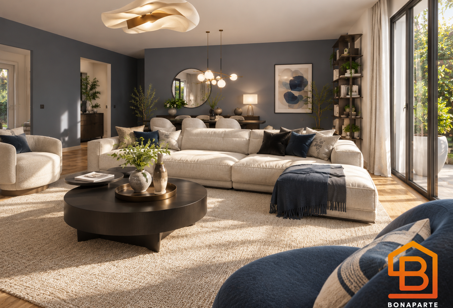 achat appartement neuf 4 chambres en rez de jardin centre ville de Beauchamp — photo 1
