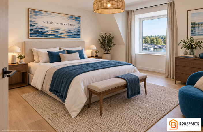 APPARTEMENT LIVRÉ ET VISITABLE — 136 M² — 4 CHAMBRES — TERRASSE DE 22 M² VUE MARINA — photo 4