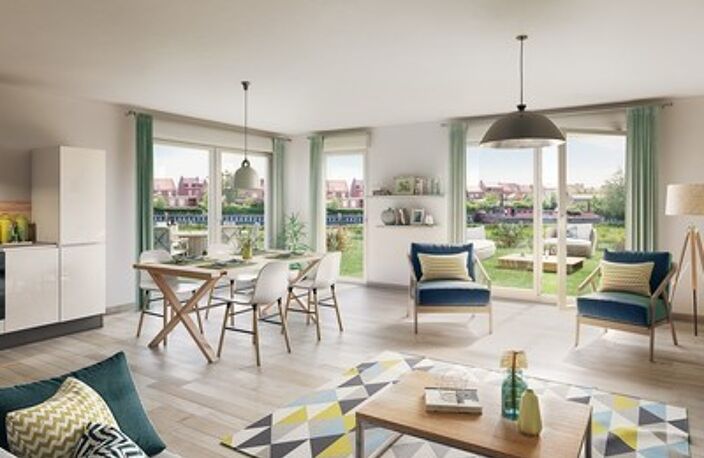 RETOUR DE LOT F2 AVEC TERRASSE LE PLESSIS BOUCHARD SECTEUR GARE  — photo 2