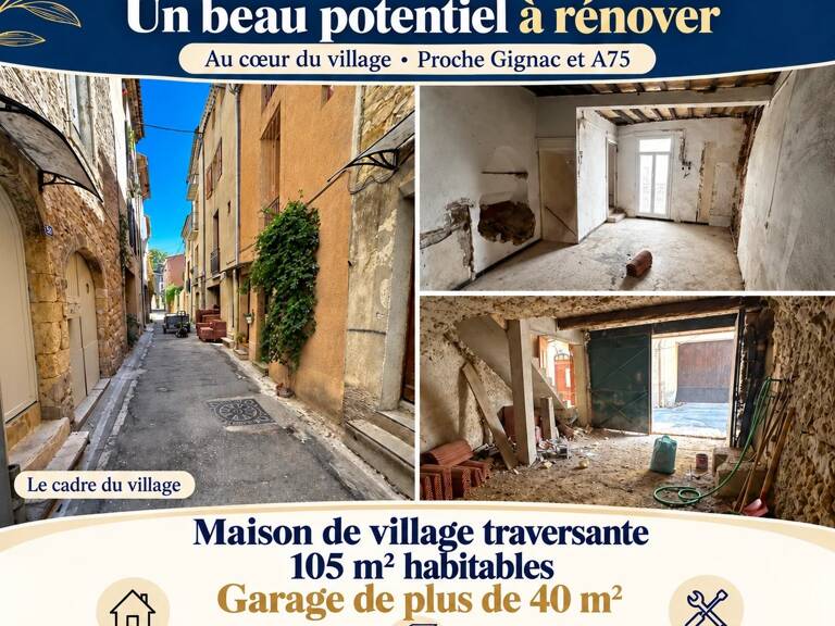 maison de village 105 + 40m2 garage a rénover. — photo 1