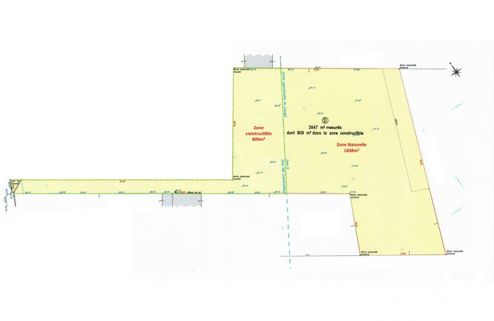 Vente Terrain à bâtir 2 647 m&sup2; — photo 2