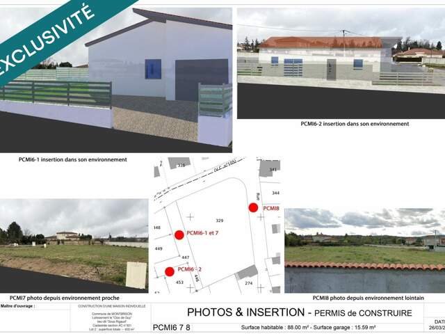 MAISON NEUVE 88M2 3 CHAMBRES/garage/CELLIER/PARKING/CALME — photo du bien