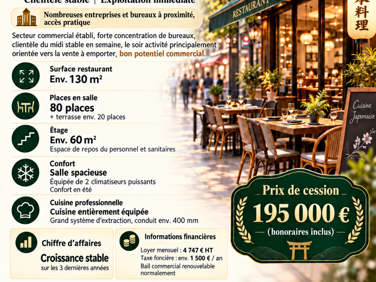 Vente Restaurant 130 m&sup2; — photo 1