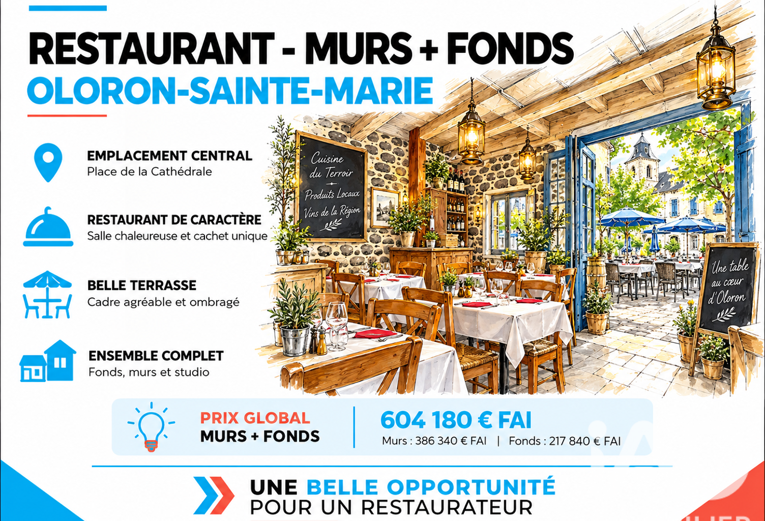 Vente Restaurant 120 m&sup2; — photo 1