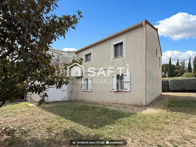 Villa familiale climatisée semi mitoyenne par le garage. — photo du bien