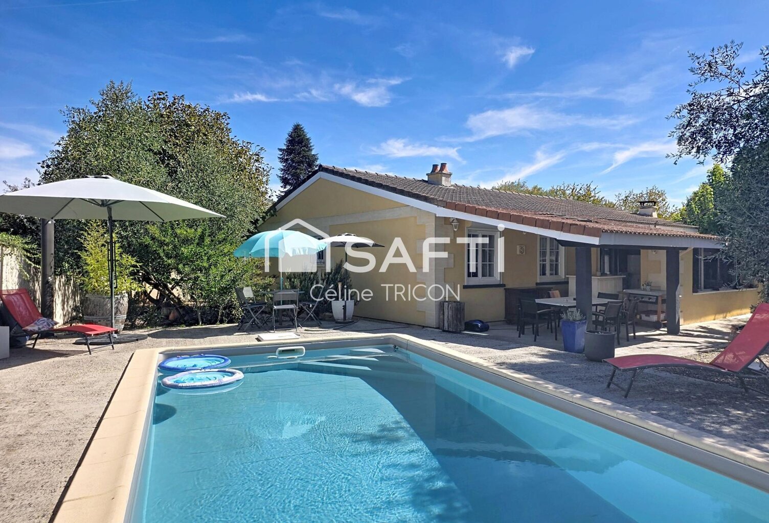 Plain-pied, véranda, piscine et jardin arboré à Ludon-Médoc — photo 1