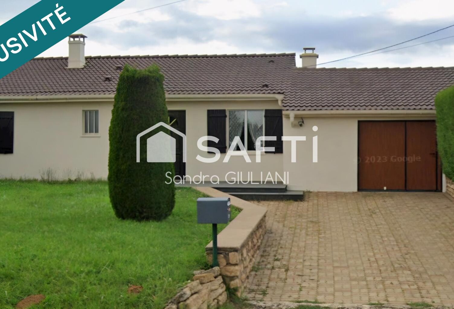 MAISON DE PLAIN-PIED  3 CHAMBRES  TERRAIN DE 10 ARES  GARAGE 2 VOITURES ! — photo 1