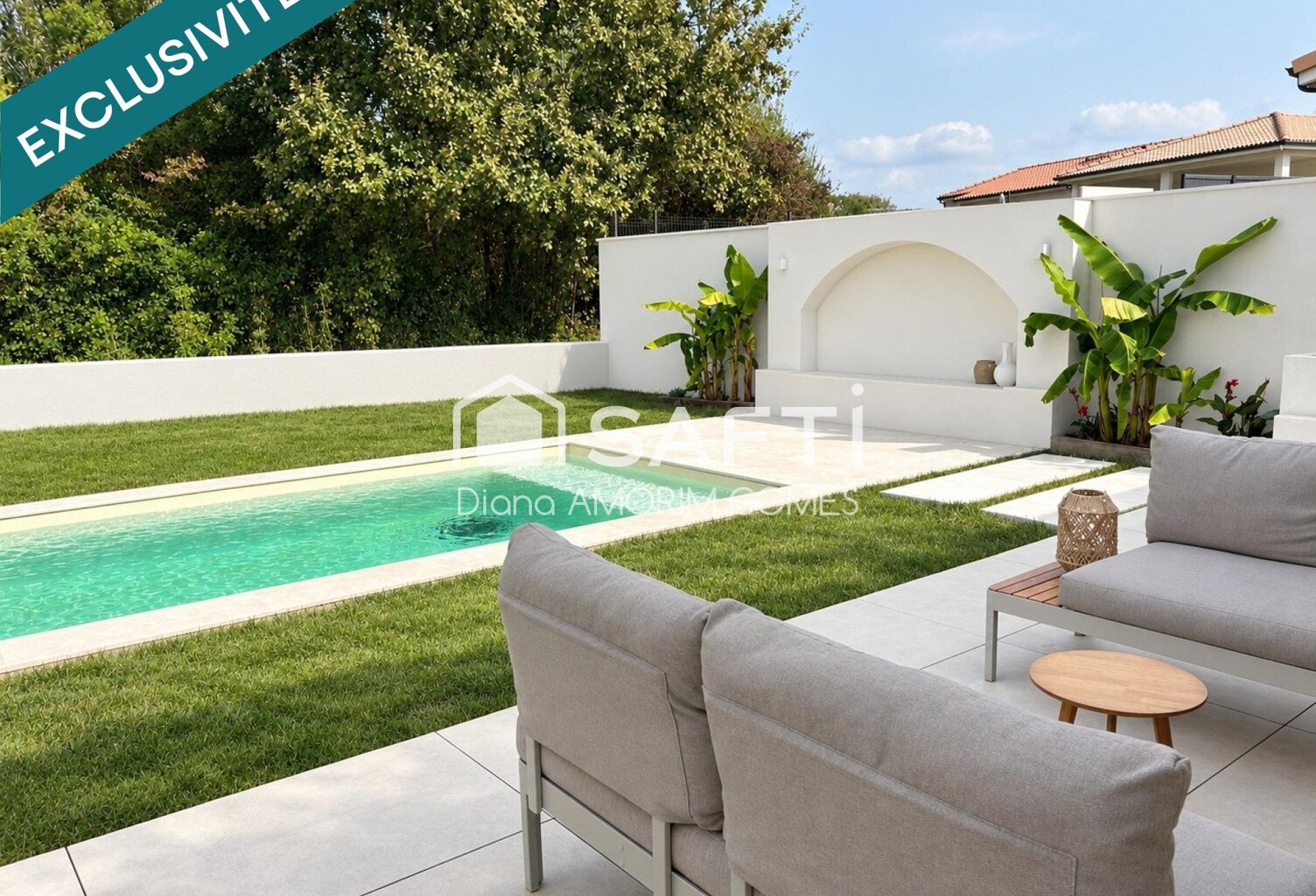 COUP DE COEUR- Une maison pleine de charme et de caractère de 92 m², 3 chambres, piscine et garage. — photo 1