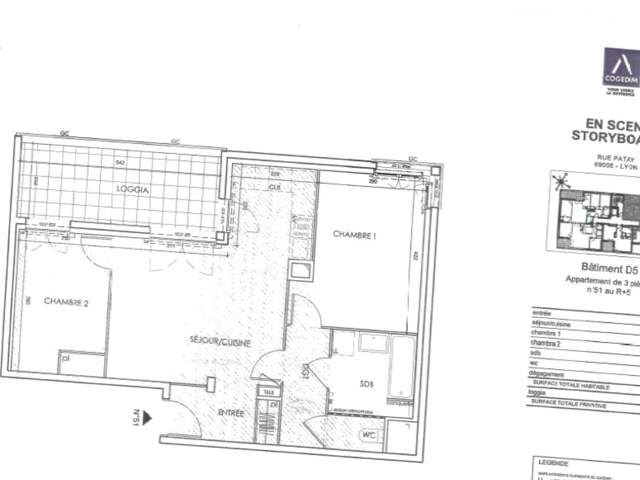 Appartement 3 pièces 61 m² à Lyon 8 — photo du bien
