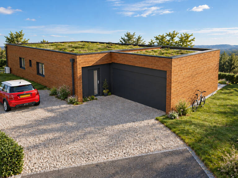 Projet de villa contemporaine - Pugny-Chatenod sur un terrain constructible de 1000 m² — photo 1
