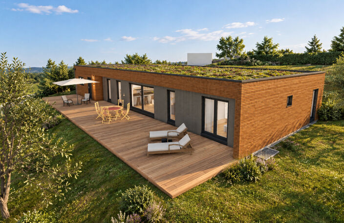 Projet de villa contemporaine - Pugny-Chatenod sur un terrain constructible de 1000 m² — photo 2