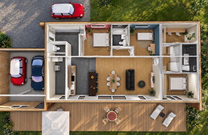 Projet de villa contemporaine - Pugny-Chatenod sur un terrain constructible de 1000 m² — photo 3