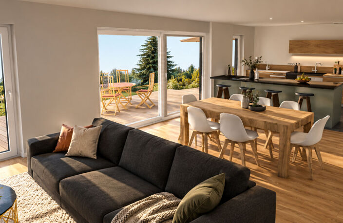 Projet de villa contemporaine - Pugny-Chatenod sur un terrain constructible de 1000 m² — photo 4