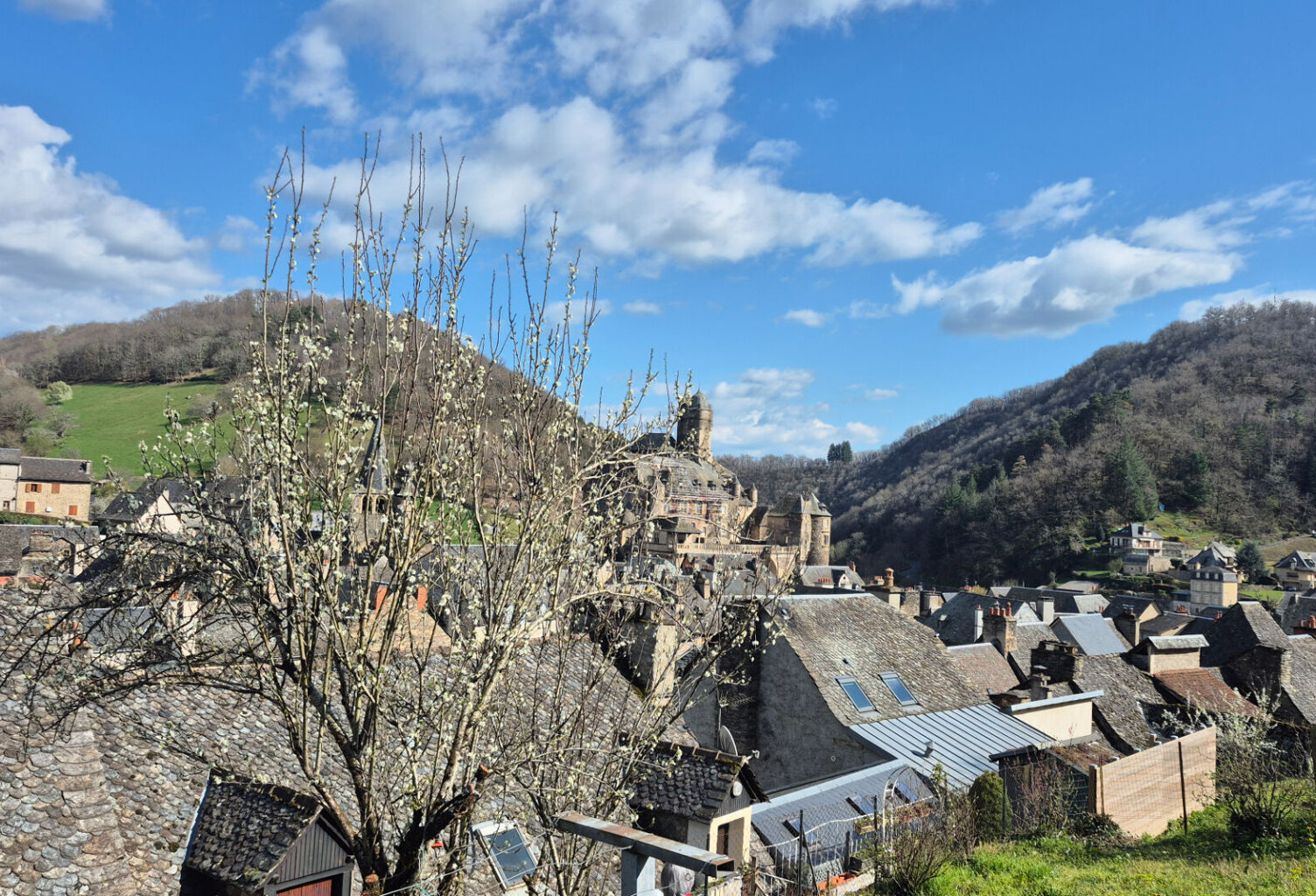 ESTAING, maison de village  5 pièces 115 m2, garage, terrain — photo 1