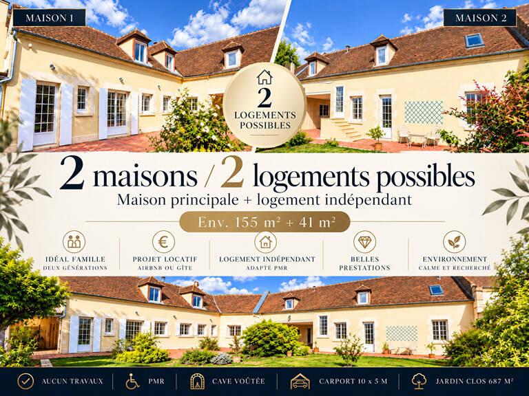 Propriété rénovée avec 2 logements possibles 155 m² + 41 m²  aucun travaux — photo 1