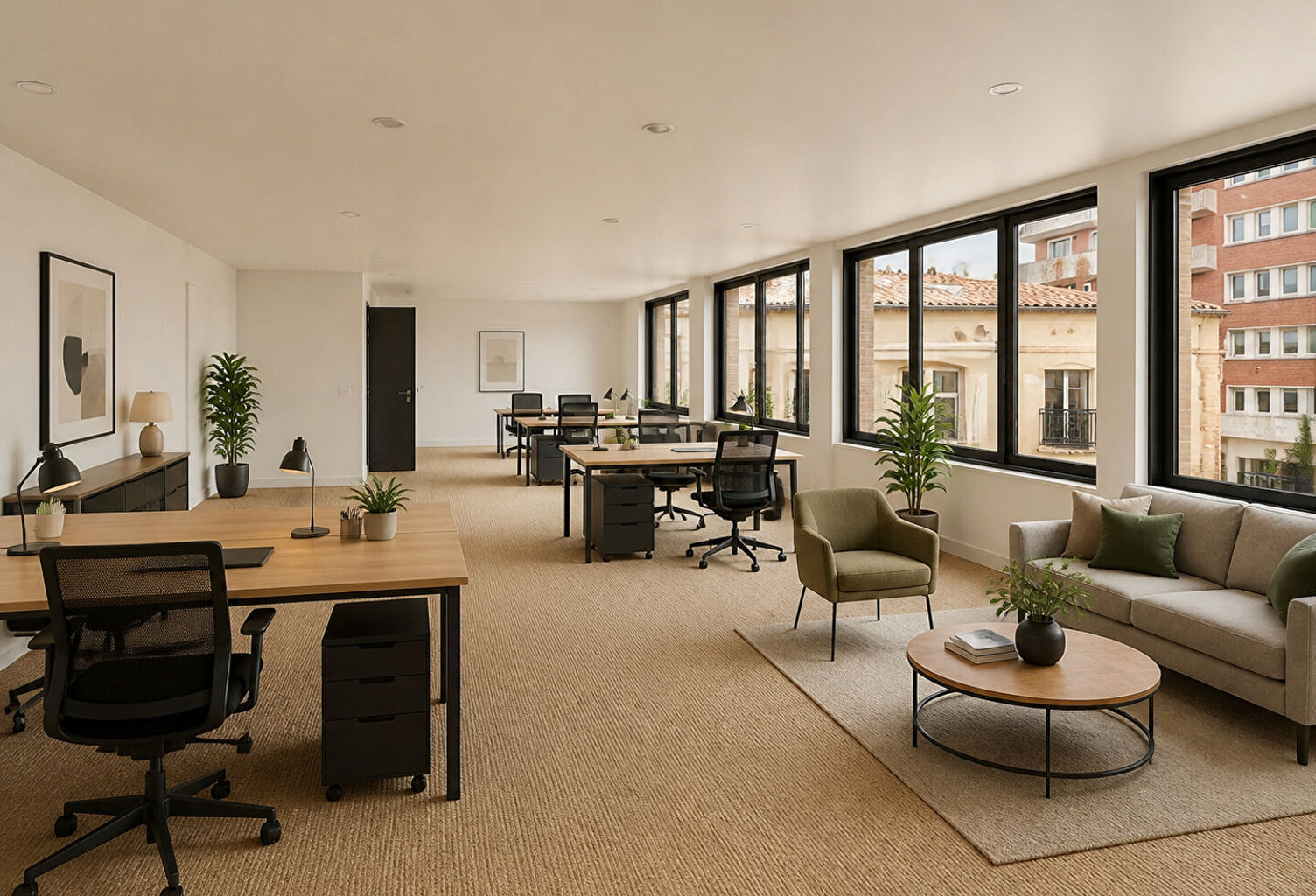 TOULOUSE - LES CHALETS - IMMEUBLE DE 242,10 M²  DE BUREAUX AVEC ROOFTOP. DE 93,40 M² — photo 1