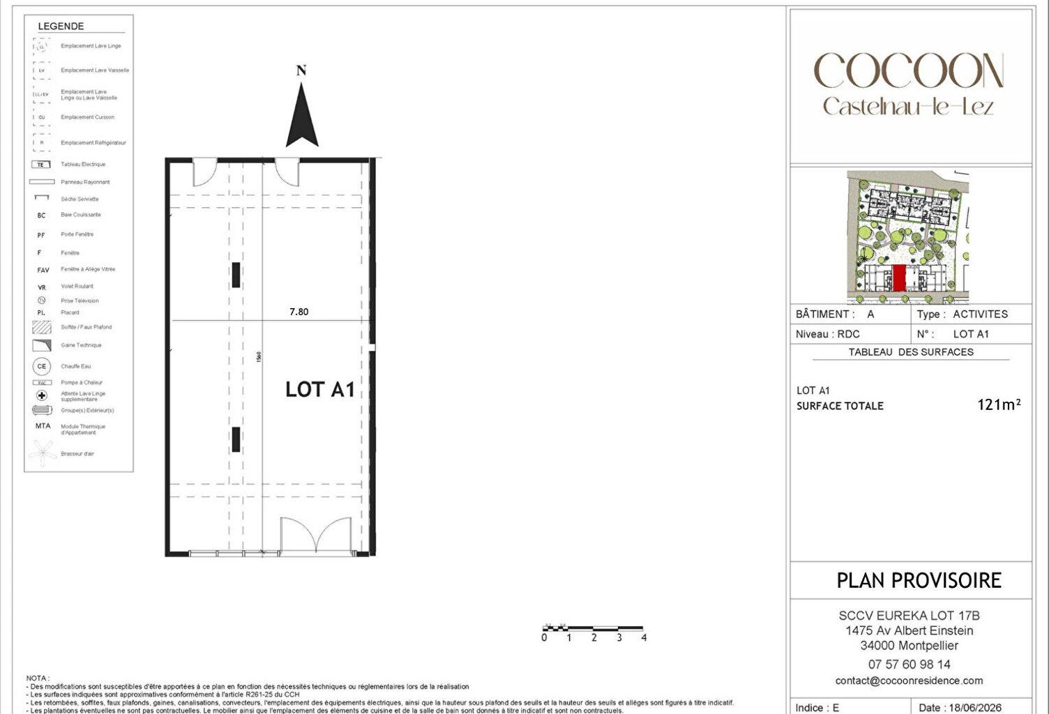À VENDRE  LOCAL COMMERCIAL DE 121 M² À CASTELNAU-LE-LEZ  QUARTIER EURÊKA — photo 1