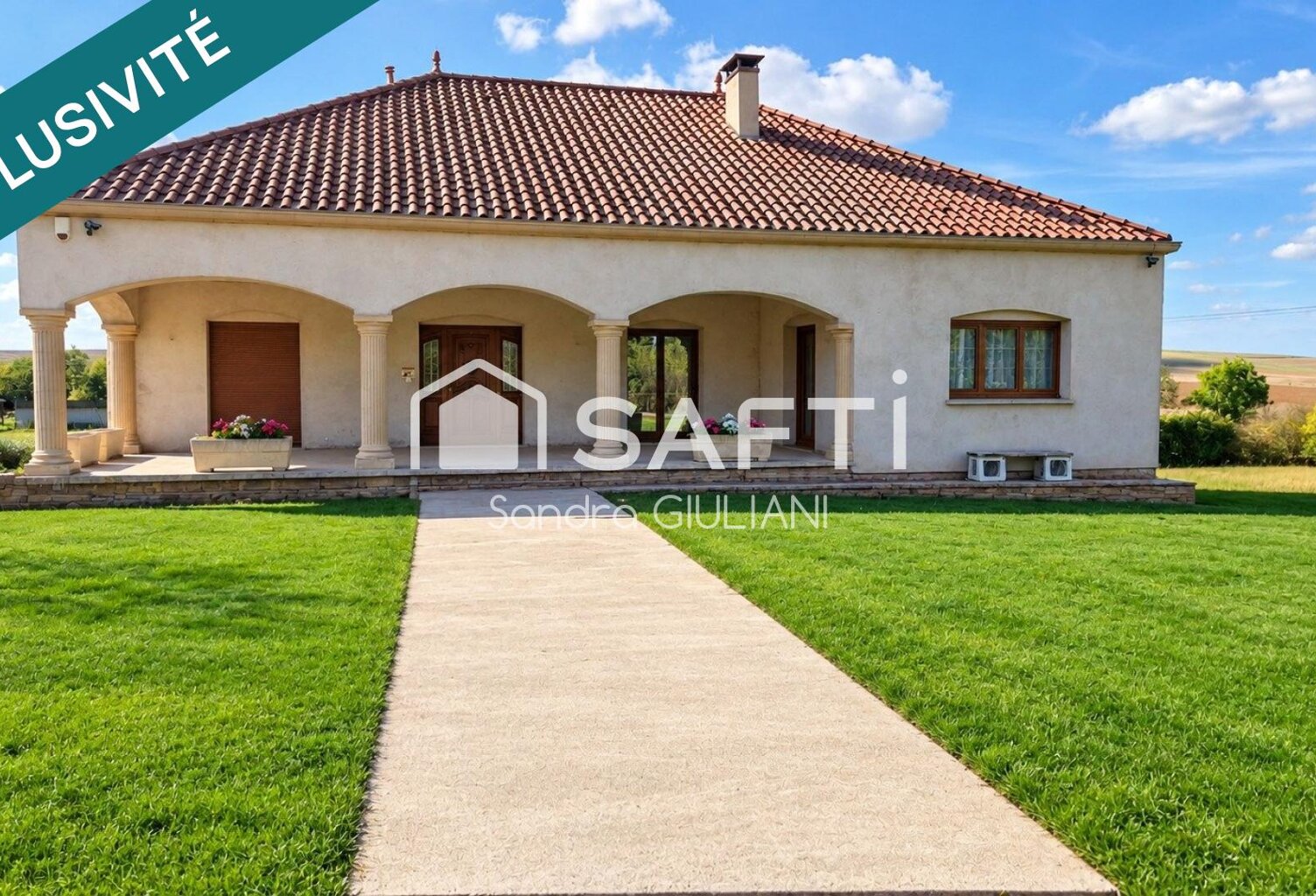 RARE ! Maison 161 m²  plain-pied élevé sur sous-sol, terrain 48 ares, 2 garages XXL ! — photo 1