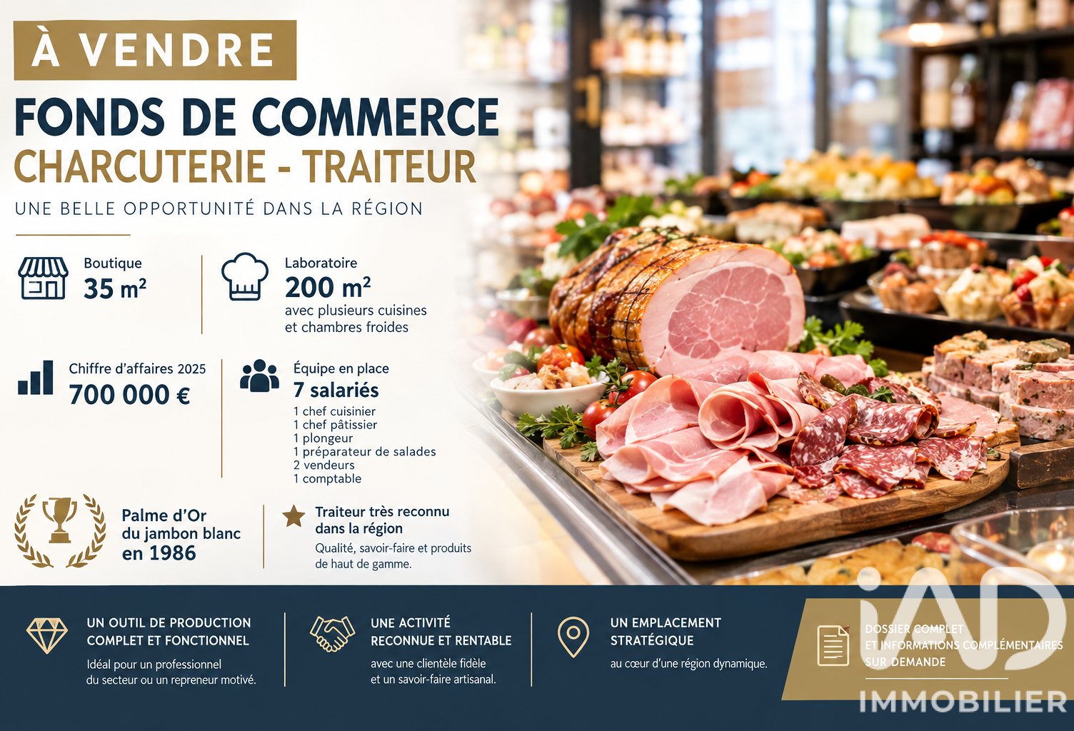 Vente Boutique/Local commercial 235 m&sup2; — photo 1