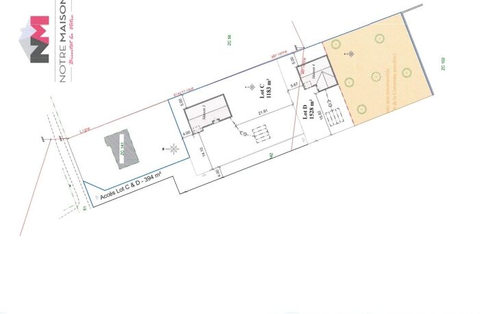 Vente Terrain à bâtir 3 105 m&sup2; — photo 2