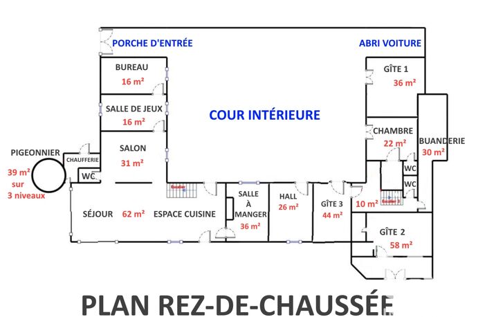 Vente Maison/villa 19 pièces — photo 4