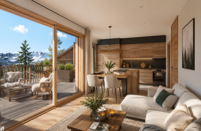 Appartement neuf 3 pièces avec balcon à deux pas des pistes — photo 2
