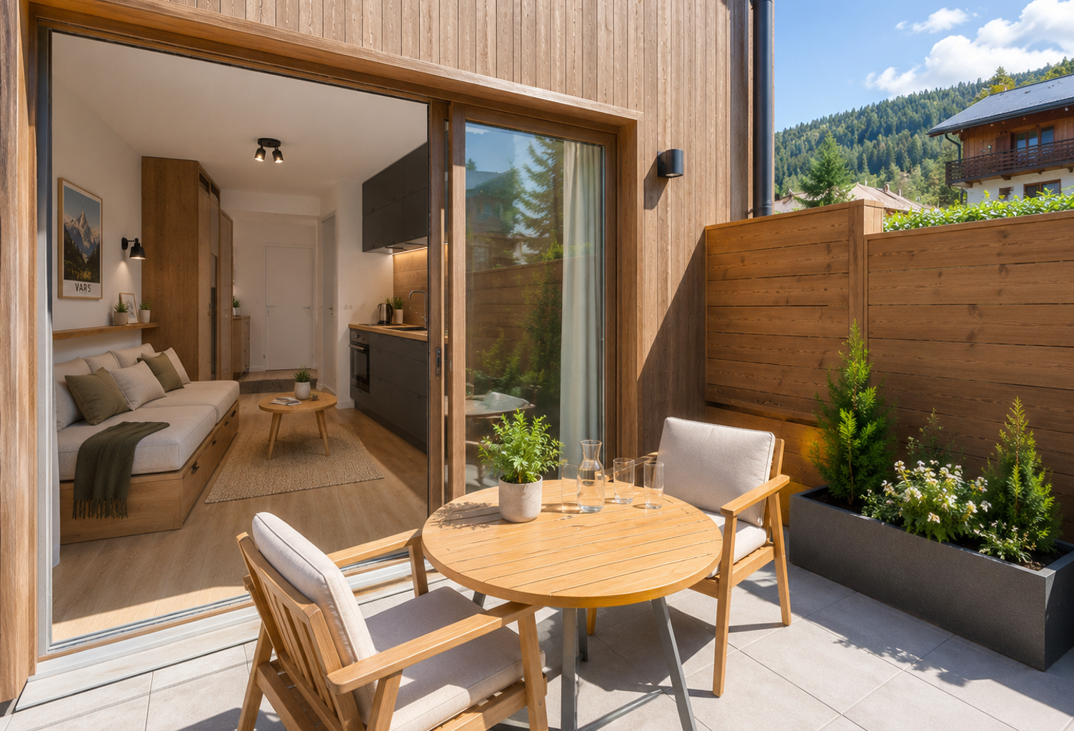 Studio avec balcon au pied des pistes  — photo 1