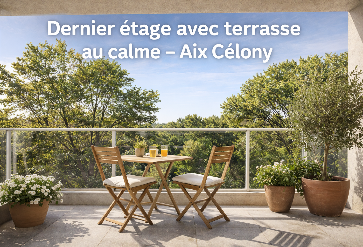 -T2 Dernier étage avec terrasse au calme – Aix Célony — photo 1