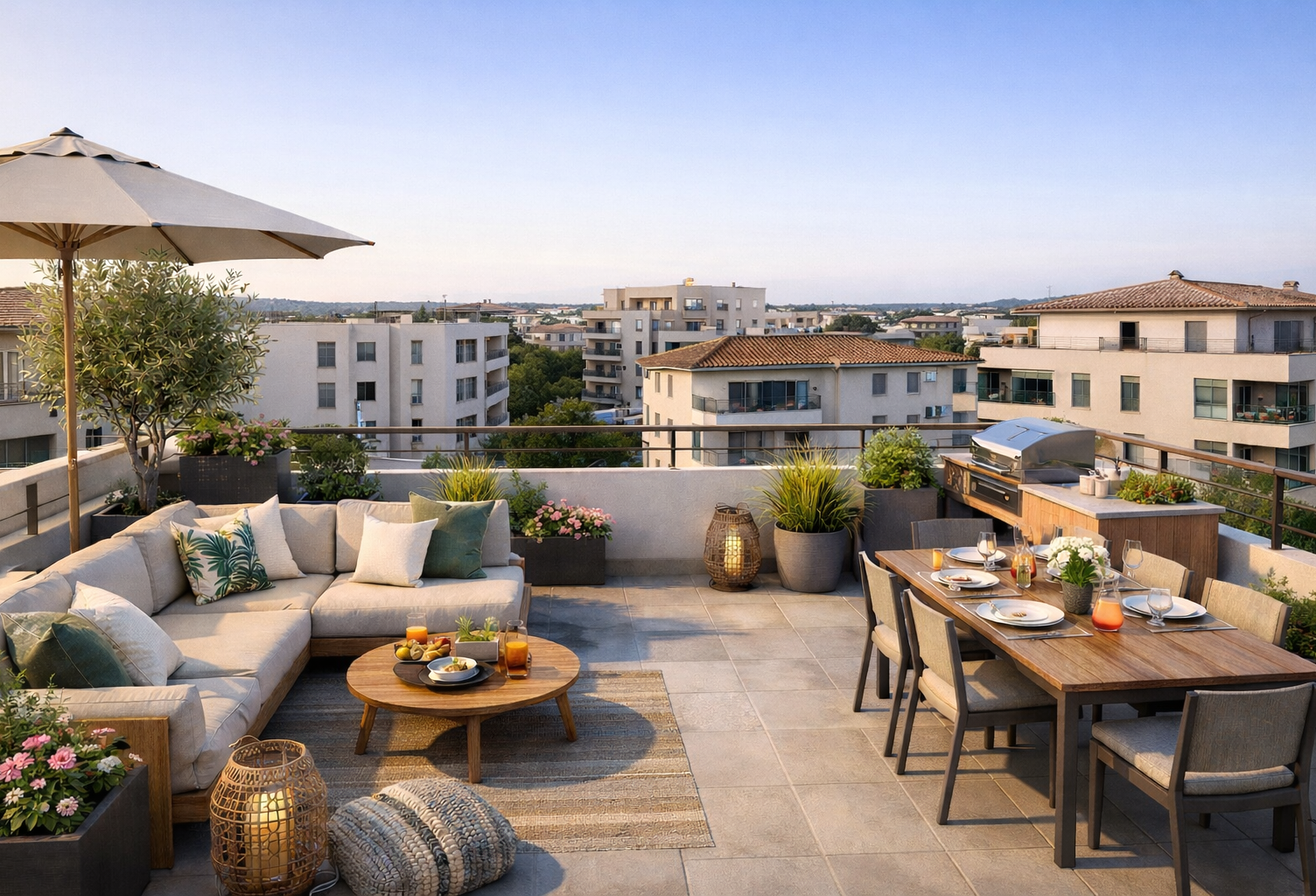 -EXCEPTIONNEL DERNIER ETAGE 3P DE 75M² AVEC 103M² DE TERRASSE — photo 1