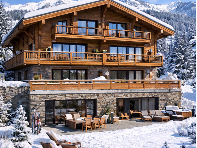 -Un refuge d’exception au cœur de Megève / An exceptional retreat in the heart of Megève — photo du bien