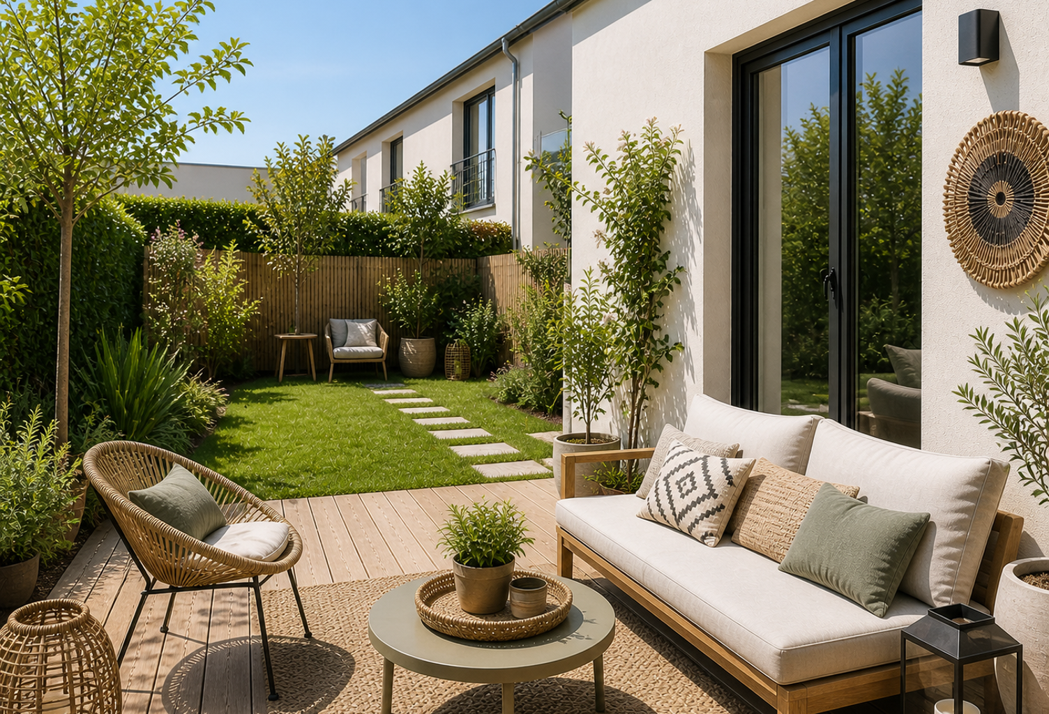 ROGNES PROCHE CENTRE VILLE - 2P DE 45M² EN REZ-DE-JARDIN — photo 1