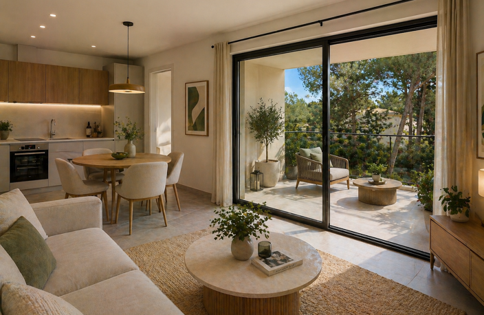 Appartement T2 avec terrasse sur les hauteurs de la ville d'aix à 800m du centre ville — photo 2