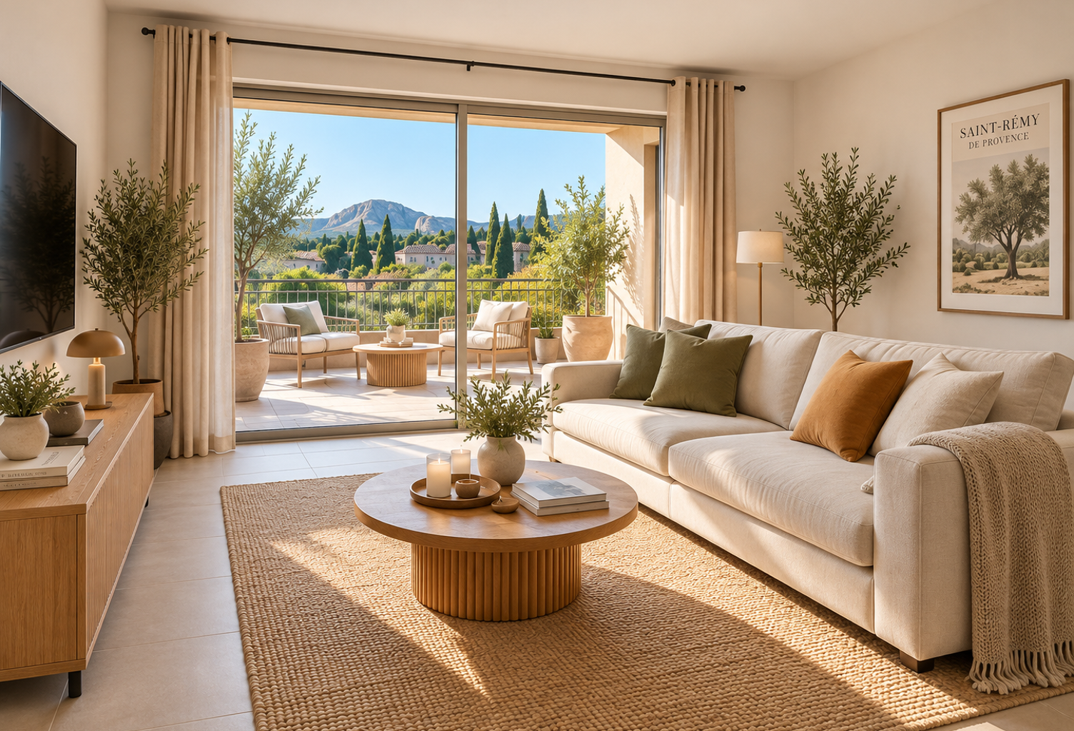 Magnifique T2 de 50 m² avec terrasse vue sur les ALPILLES   — photo 1