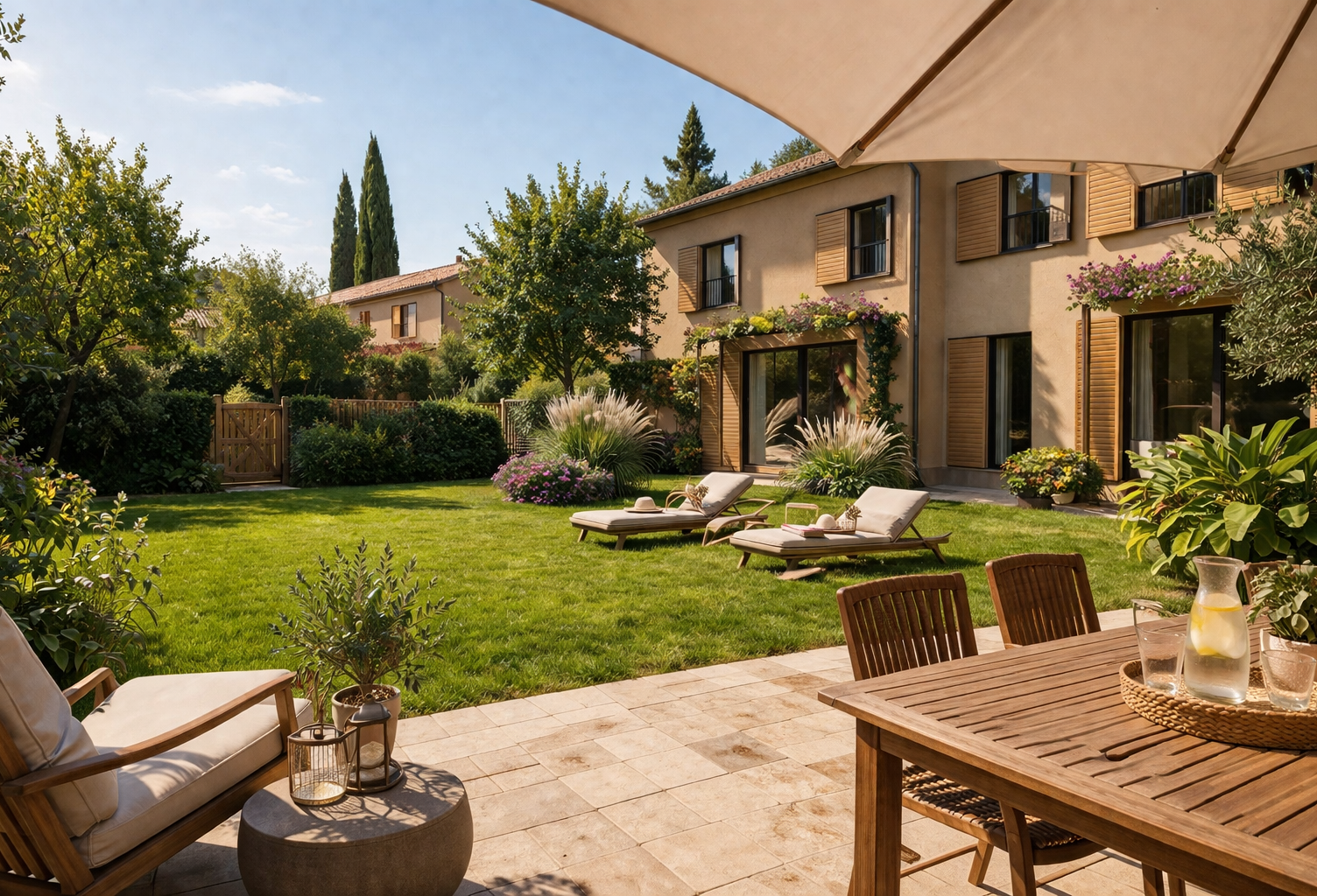 -MAGNIFIQUE MAISON DE VILLE 3P 75M² DANS UN DOMAINE AVEC PISCINE — photo 1