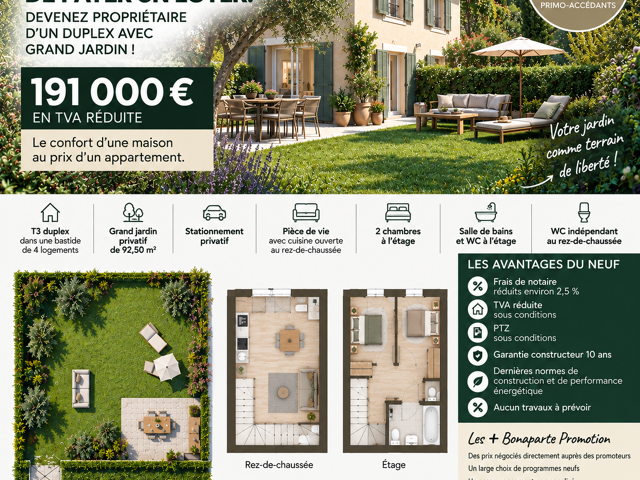 MANOSQUE !!! VOTRE T3 DUPLEX AVEC 92,50 m² pour moins de 200 000€ c'est possible — photo du bien