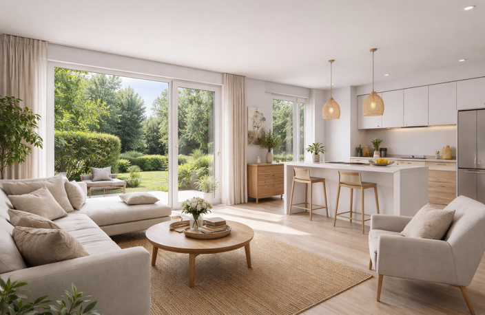 -GRAND T3 de 80m² AVEC JARDIN de 100m² -PROCHE AIX EN PROVENCE — photo 2